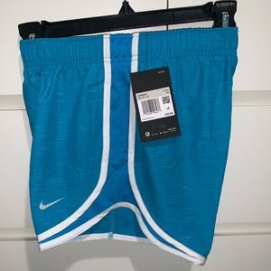 Light Blue/White Nike Women’s Tempo Running Shorts
